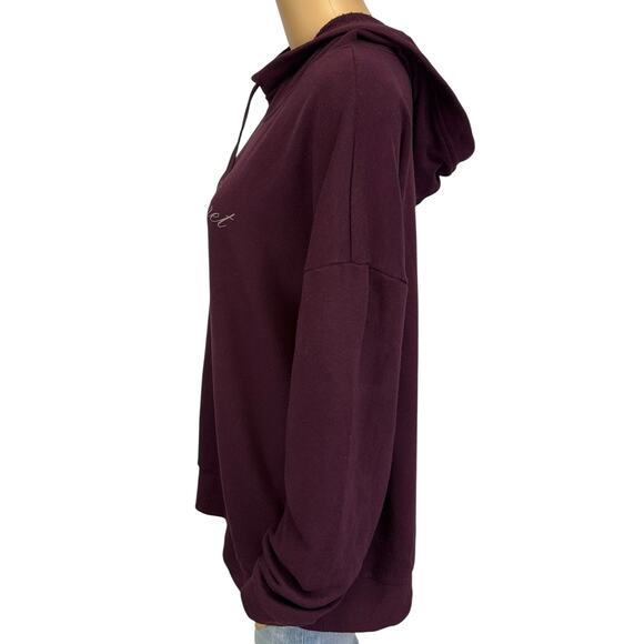 Victoria's Secret Hoodie Purple Pullover Logo Size XL - Picture 7 of 13